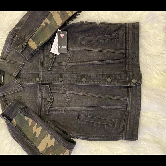 Guess Dillon Jacket- black faded denim jacket - Picture 4 of 7